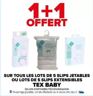 Promo Tex Baby : 5 Slips Jetables ou Extensibles - Offrez confort et praticité à votre enfant !