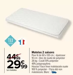 Tex - Matelas 2 Saisons