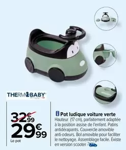 Therm Baby - Pot Ludique Voiture Verte