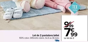 Tex -  Baby - Lot De 2 Pantalons Bébé