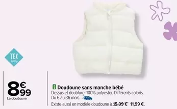 Tex - Doudoune Sans Manche Bébé