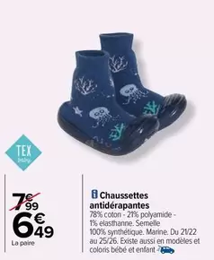 tex - chaussettes antidérapantes