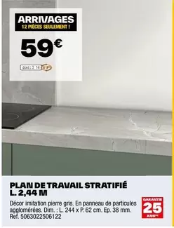 Dim - Plan De Travail Stratifié