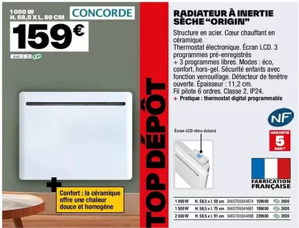 Écran - Radiateur À Inertie Sèche "origin"