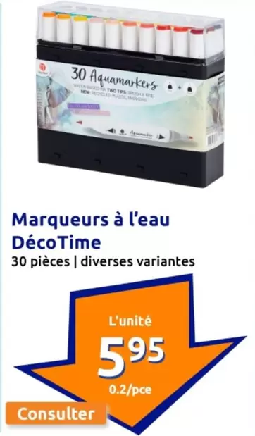 Marqueurs À L'eau Déco Time