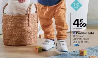 tex - pantalon bébé