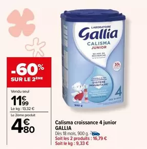 Gallia - Calisma Croissance 4 Junior