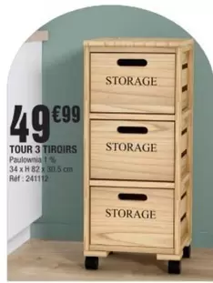 Storage - Tour 3 Tiroirs