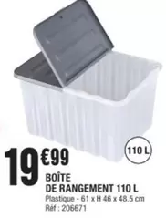 Boîte De Rangement 110 L