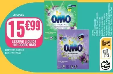 Omo - Lessive Liquide 100 Doses