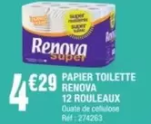 Renova - Papier Toilette  12 Rouleaux