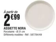 Assiette Nora