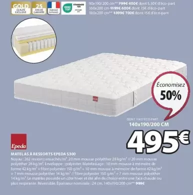 Epéda - Matelas A Resports S300