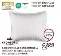 Kronborg - Taie D'oreiller En Satin Nell