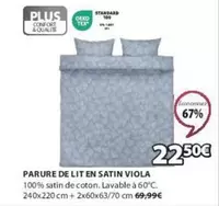 Parure De Lit En Satin Viola