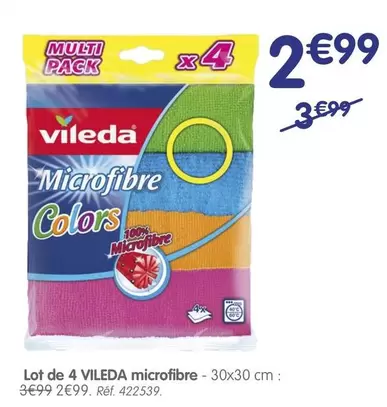 Vileda - Lot De 4 Microfibre offre à 2,99€ sur B&M