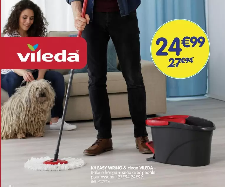 Vileda - Kit Easy Wring & Clean  offre à 24,99€ sur B&M