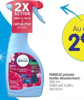 Febreze - Pistolet Textile Desodorisant offre à 2,84€ sur B&M