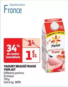 Yoplait - Yaourt Brassé Fraise