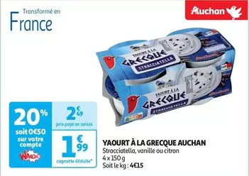 Auchan - Yaourt À La Grecque