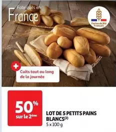 Lot De 5 Petits Pains Blancs