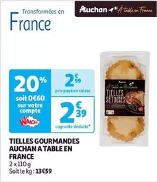 Auchan - Tielles Gourmandes A Table En France