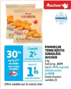 Auchan - Pommes De Terre Röstis Surgelées