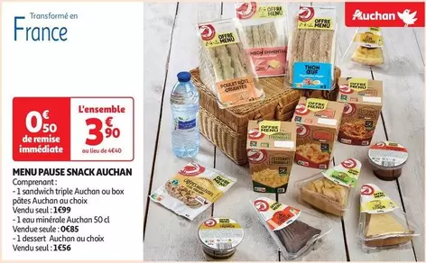 Auchan - Menu Pause Snack