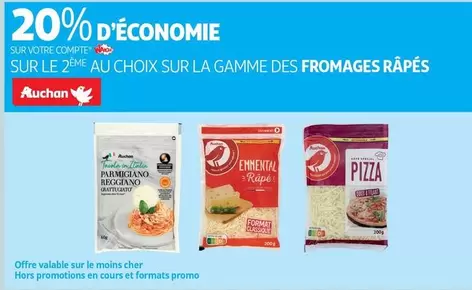 Auchan - Sur La Gamme Des Fromages Râpés