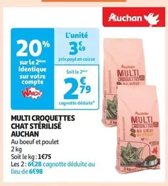 Auchan - Multi Croquettes Chat Stérilisé