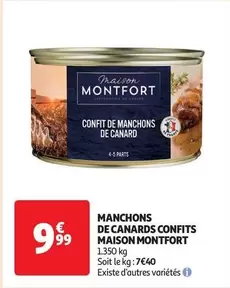 maison montfort - manchons de canards confits