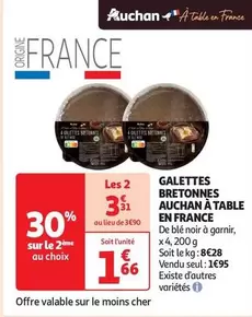 Auchan - Galettes Bretonnes À Table En France 