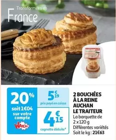 Auchan - 2 Bouchées À La Reine Le Traiteur