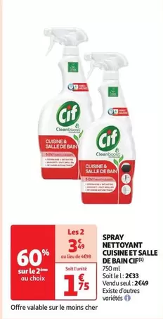 Cif - Spray Nettoyant Cuisine Et Salle De Bain