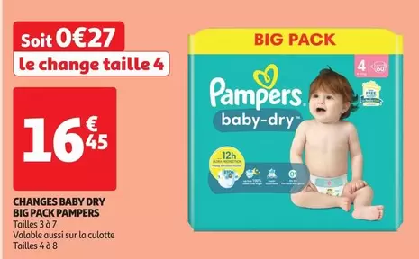 Pampers - Changes Baby Dry Big Pack