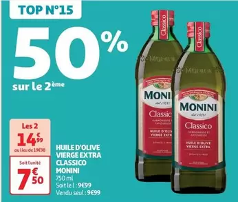 Monini - Huile D'Olive Vierge Extra Classico