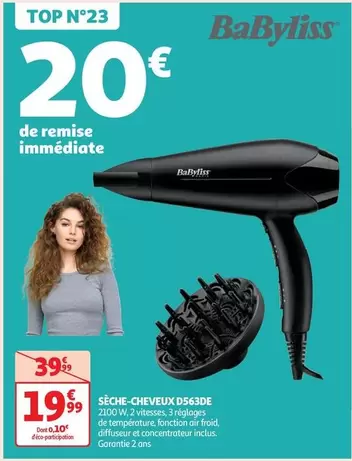 Babyliss - Sèche-Cheveux D563DE