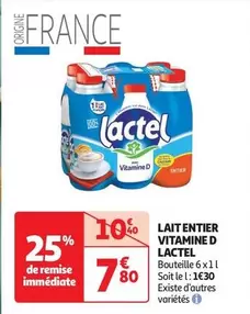 lactel - lait entier vitamine d