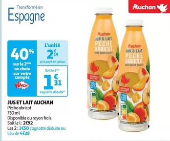 Auchan - Jus Et Lait