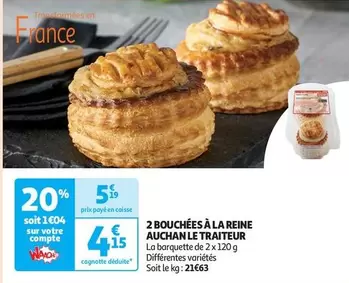 Auchan - 2 Bouchées À La Reine Le Traiteur