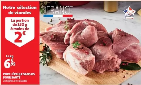 Porc: Épaule Sans Os Pour Sauté