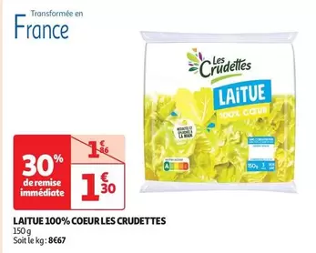 Les Crudettes - Laitue 100% Coeur