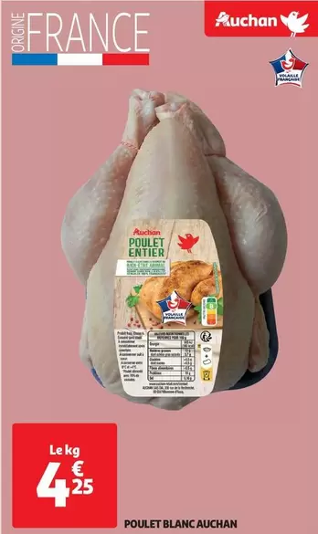 Auchan - Poulet Blanc