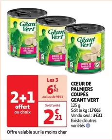 Géant Vert - Cœur De Palmiers Coupés