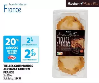 Auchan - Tielles Gourmandes A Table En France