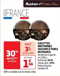 Auchan - Galettes Bretonnes À Table En France