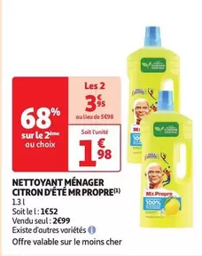 Mr Propre - Nettoyant Ménager Citron D'Été