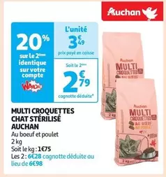 Auchan - Multi Croquettes Chat Stérilisé