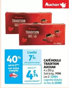 Auchan - Café Moulu Tradition