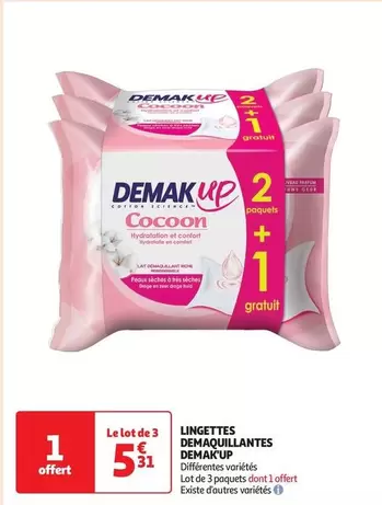 Demak Up - Lingettes Demaquillants